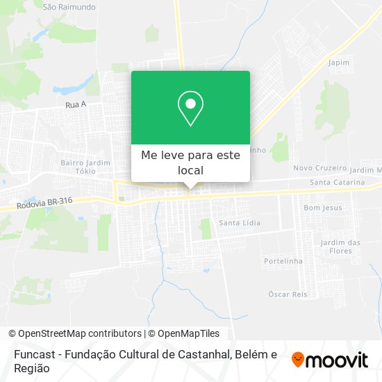 Funcast - Fundação Cultural de Castanhal mapa
