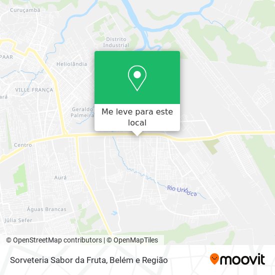 Sorveteria Sabor da Fruta mapa