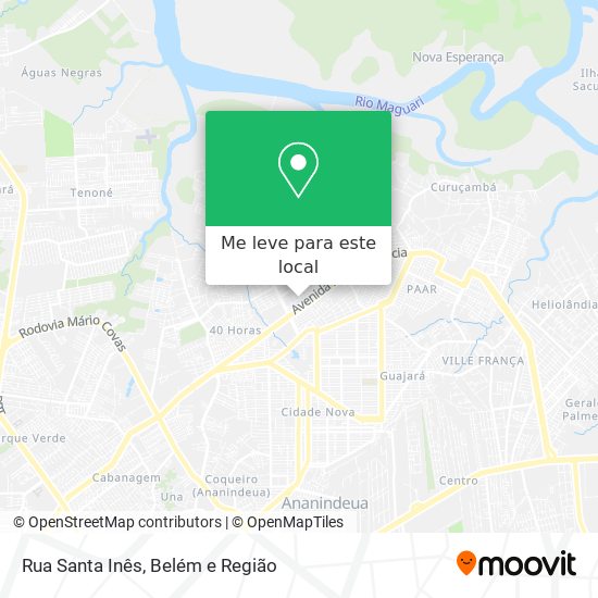 Rua Santa Inês mapa