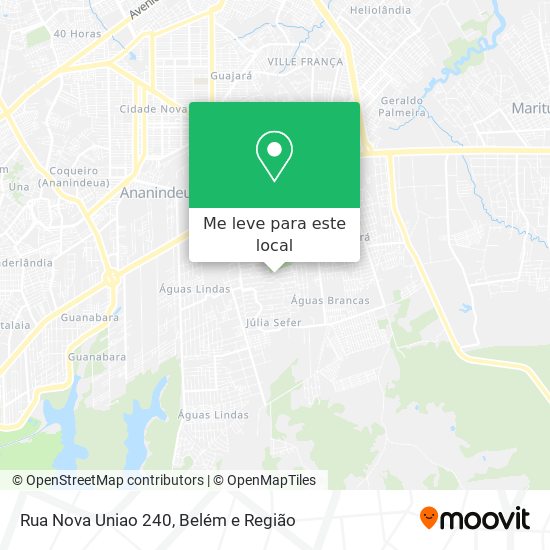 Rua Nova Uniao 240 mapa