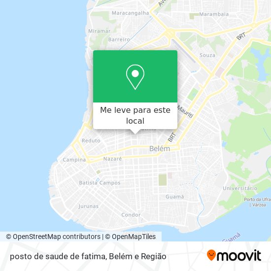 posto de saude de fatima mapa