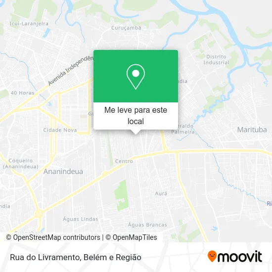 Rua do Livramento mapa