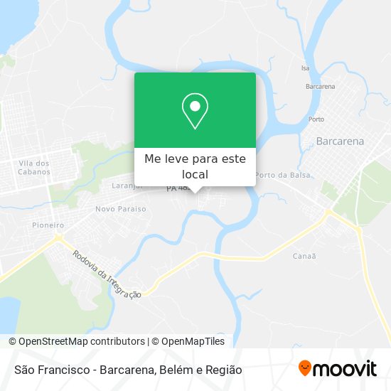 São Francisco - Barcarena mapa