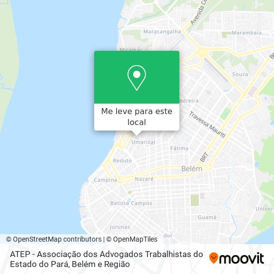 ATEP - Associação dos Advogados Trabalhistas do Estado do Pará mapa