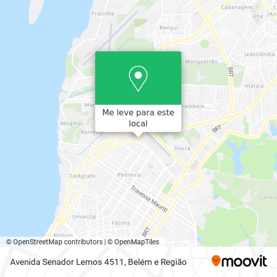 Avenida Senador Lemos 4511 mapa