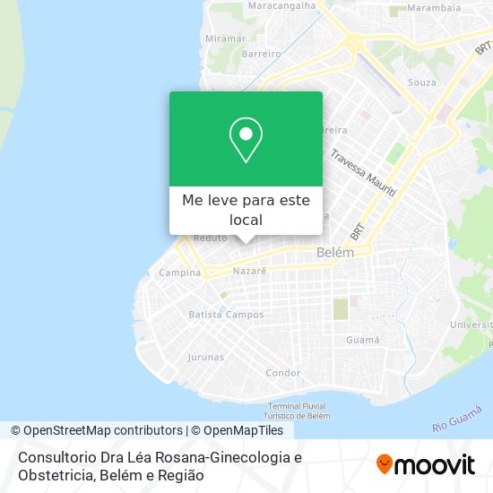Consultorio Dra Léa Rosana-Ginecologia e Obstetricia mapa