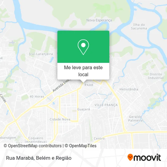 Rua Marabá mapa