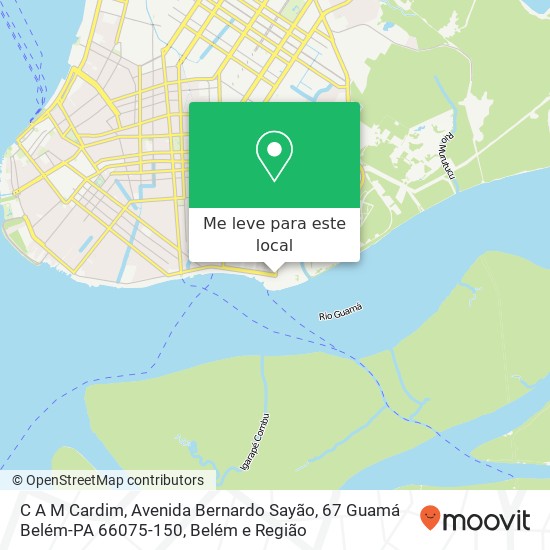 C A M Cardim, Avenida Bernardo Sayão, 67 Guamá Belém-PA 66075-150 mapa