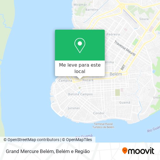 Grand Mercure Belém mapa
