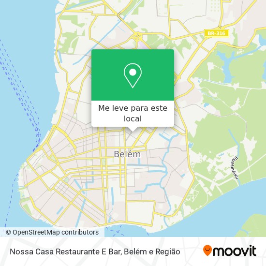 Nossa Casa Restaurante E Bar mapa