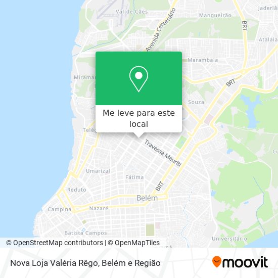 Nova Loja Valéria Rêgo mapa