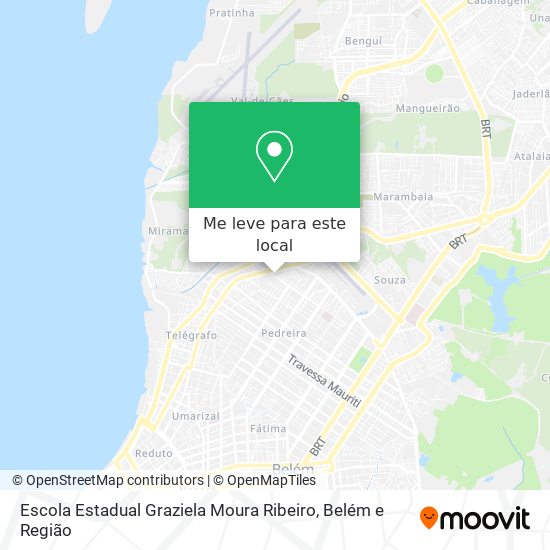 Escola Estadual Graziela Moura Ribeiro mapa