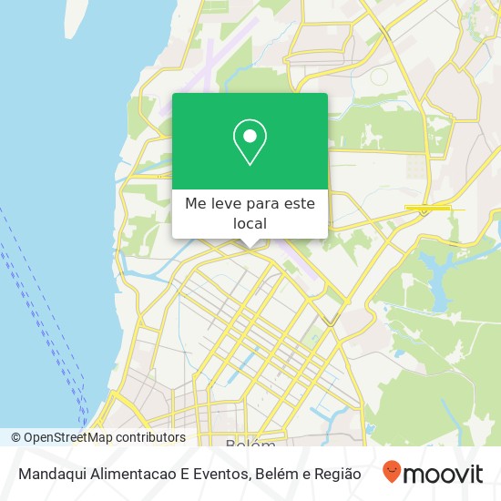 Mandaqui Alimentacao E Eventos, Avenida Doutor Freitas, 629 Sacramenta Belém-PA 66123-190 mapa