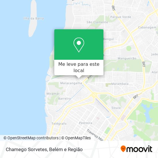 Chamego Sorvetes mapa