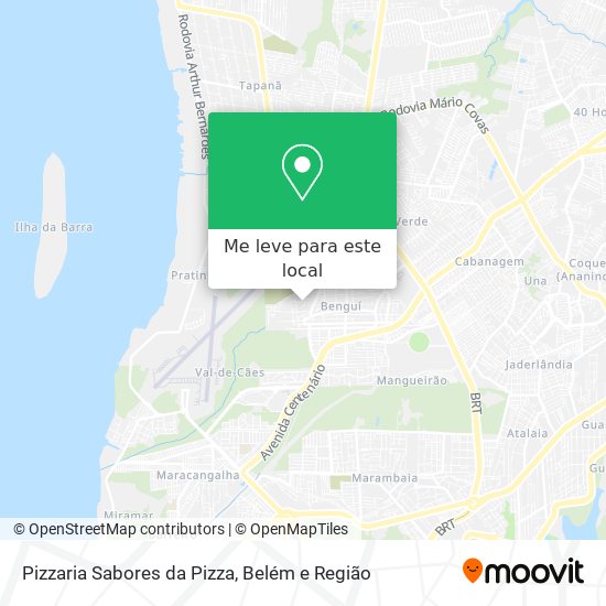 Pizzaria Sabores da Pizza mapa