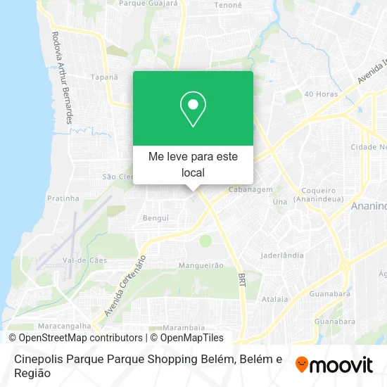 Cinepolis Parque Parque Shopping Belém mapa