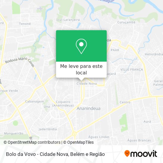 Bolo da Vovo - Cidade Nova mapa