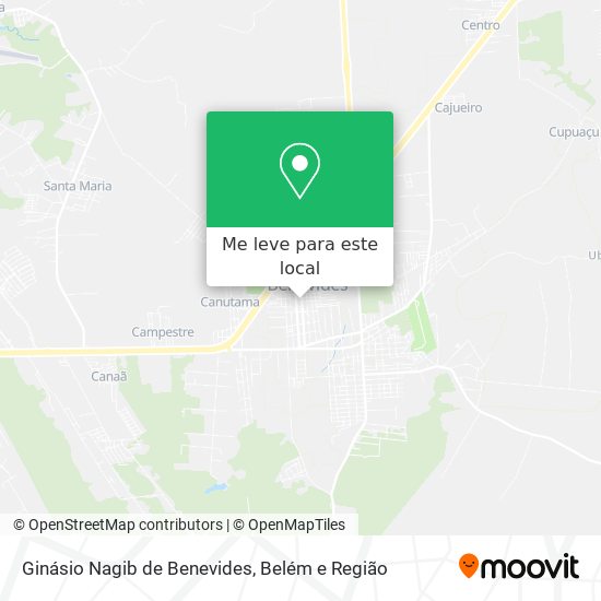 Ginásio Nagib de Benevides mapa