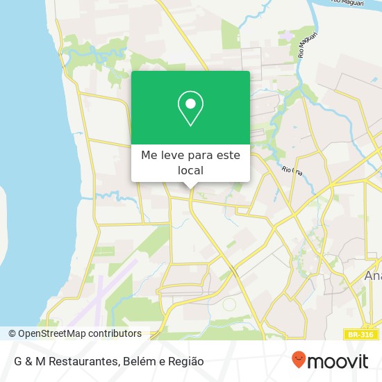 G & M Restaurantes, Rodovia Augusto Montenegro, 4300 Outeiro Belém-PA 63843-070 mapa