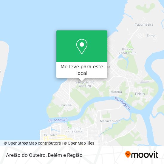 Areião do Outeiro mapa