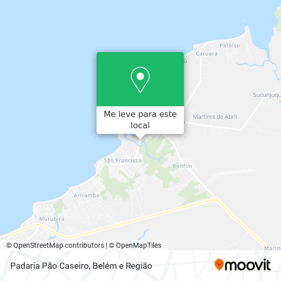 Padaria Pão Caseiro mapa