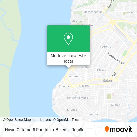 Navio Catamarã Rondonia mapa
