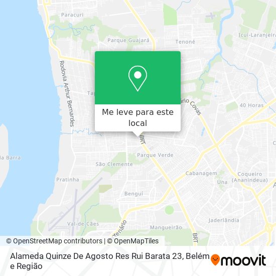 Alameda Quinze De Agosto Res Rui Barata 23 mapa