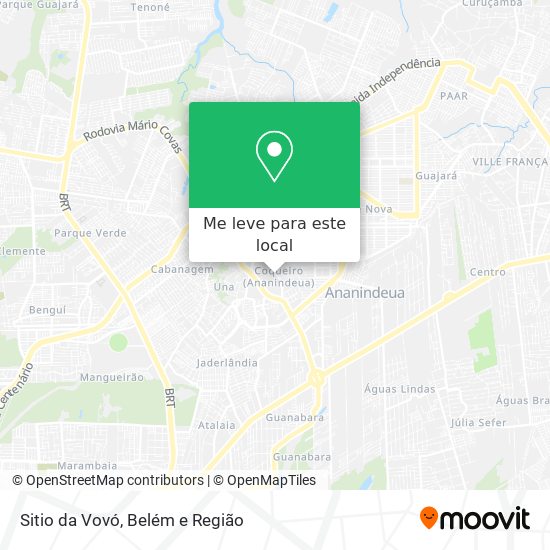 Sitio da Vovó mapa