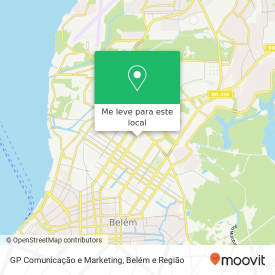 GP Comunicação e Marketing mapa