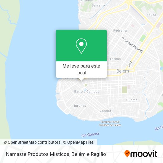 Namaste Produtos Misticos mapa