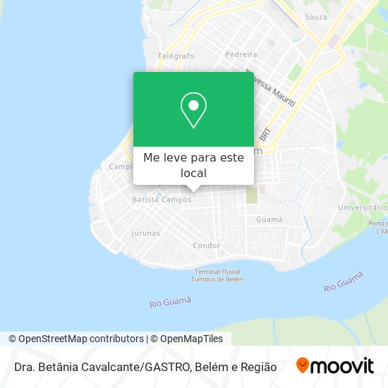 Dra. Betânia Cavalcante/GASTRO mapa