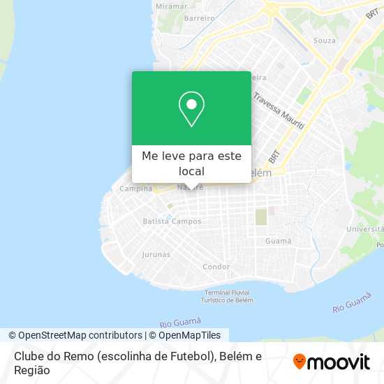 Clube do Remo (escolinha de Futebol) mapa
