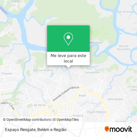 Espaço Resgate mapa