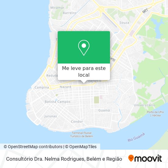 Consultório Dra. Nelma Rodrigues mapa