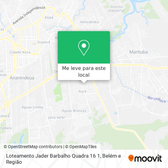 Loteamento Jader Barbalho Quadra 16 1 mapa