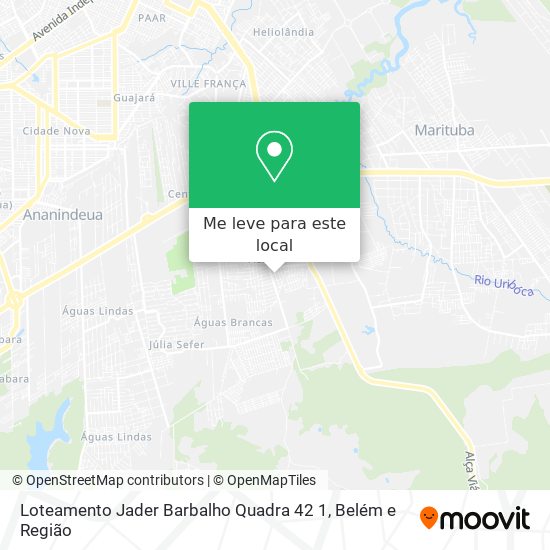 Loteamento Jader Barbalho Quadra 42 1 mapa