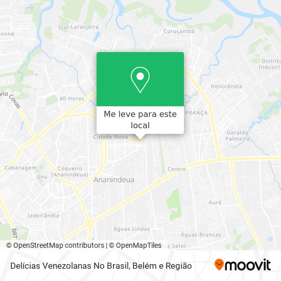 Delícias Venezolanas No Brasil mapa