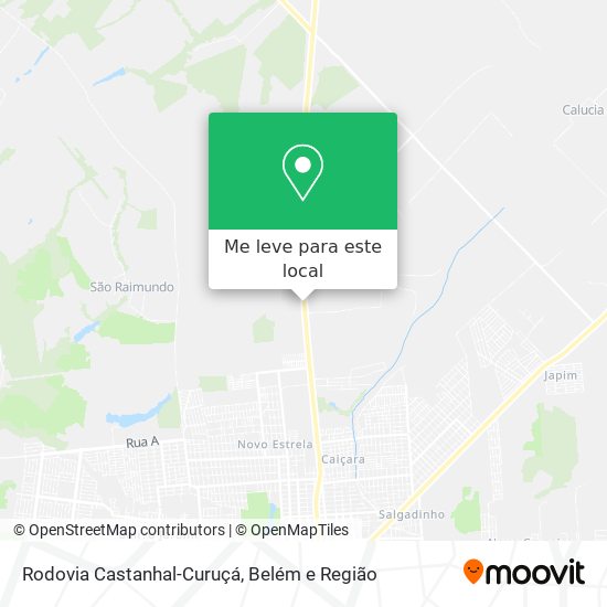 Rodovia Castanhal-Curuçá mapa