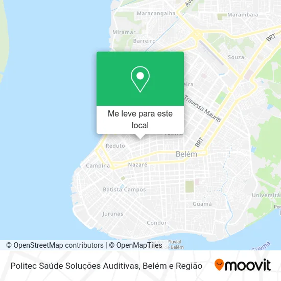 Politec Saúde Soluções Auditivas mapa