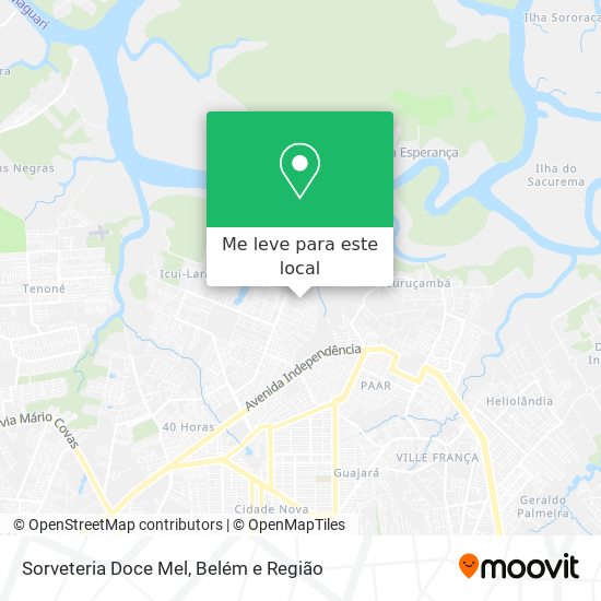 Sorveteria Doce Mel mapa