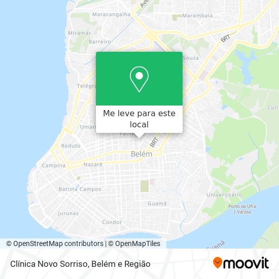 Clínica Novo Sorriso mapa