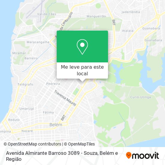 Avenida Almirante Barroso 3089 - Souza mapa