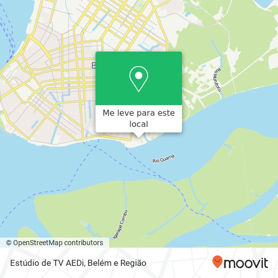 Estúdio de TV AEDi mapa