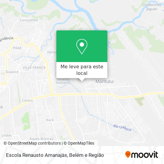 Escola Renausto Amanajàs mapa