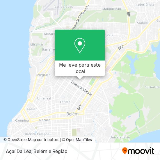 Açaí Da Léa mapa