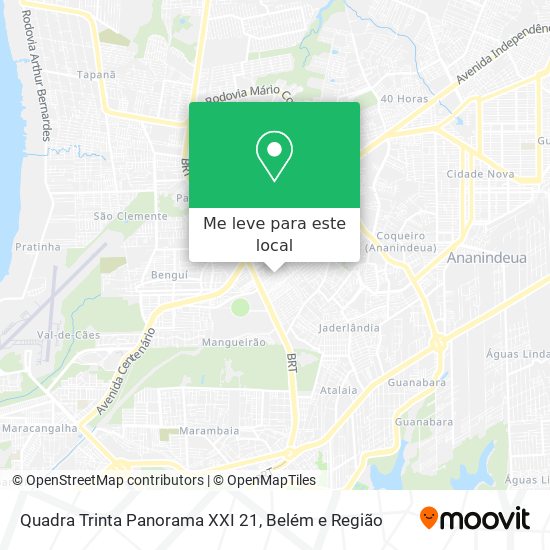 Quadra Trinta Panorama XXI 21 mapa