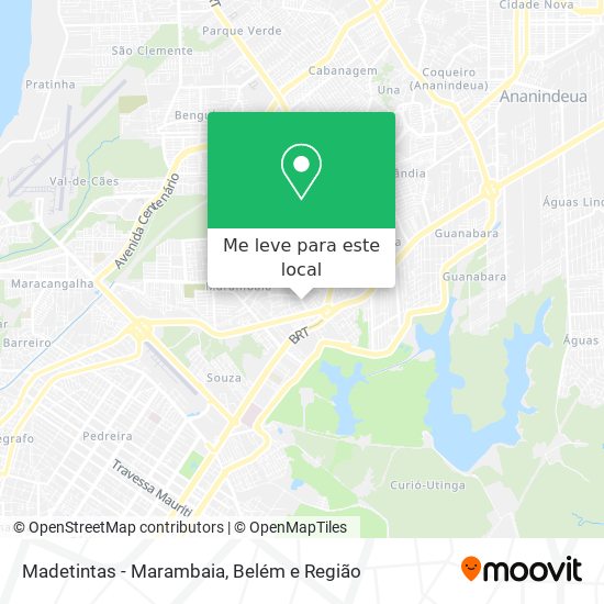 Madetintas - Marambaia mapa
