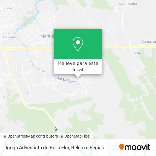Igreja Adventista de Beija Flor mapa