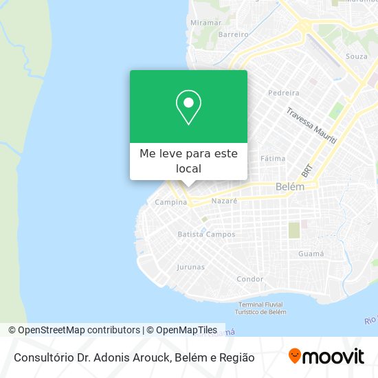 Consultório Dr. Adonis Arouck mapa