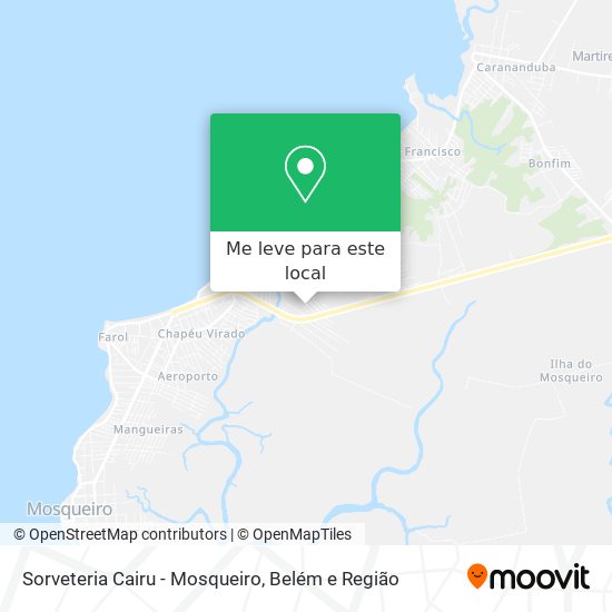 Sorveteria Cairu - Mosqueiro mapa